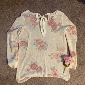 LC Lauren Conrad | Floral Sweater